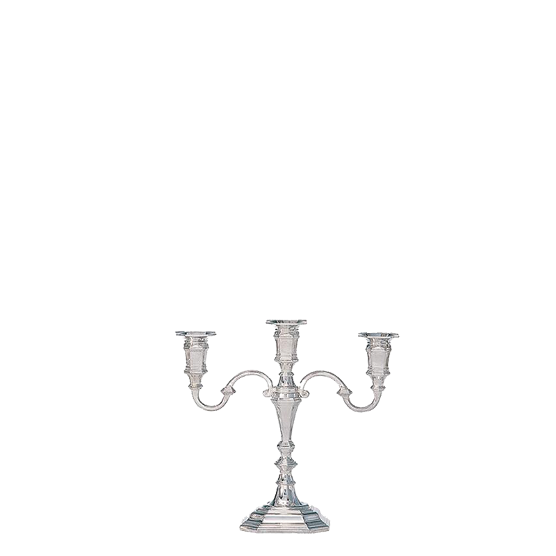 Kerzenleuchter 3-armig Silber H 25 cm