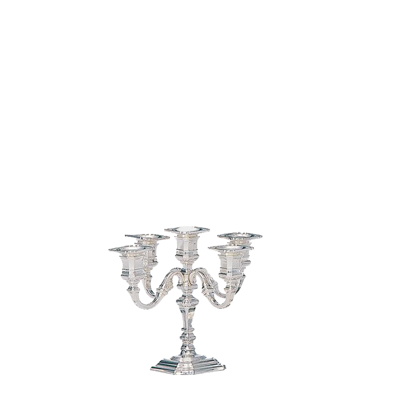 Kerzenleuchter 5-armig Silber H 25 cm