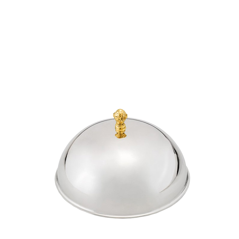 Tellerglocke / Cloche aus Edelstahl klein Ø 23,5 cm H 11 cm