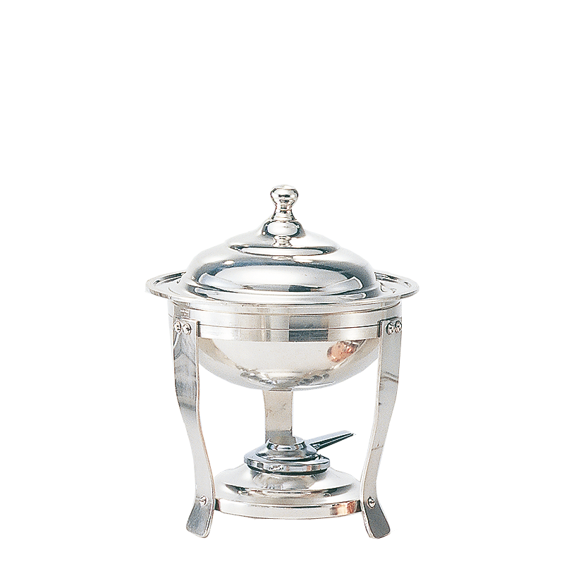 Chafing-Dish Silber rund H 36 cm Ø 27 cm