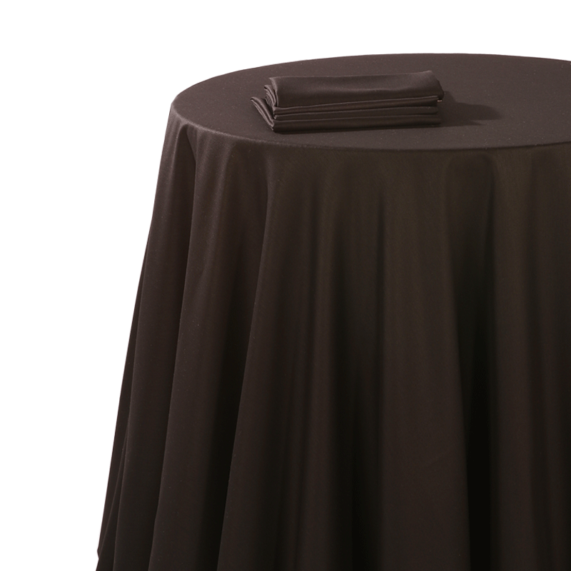Nappe chintz noir 180 x 180 cm ignifugée M1