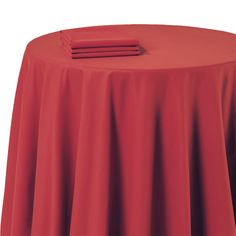 Tischtuch Chintz rot 240 x 240 cm feuerschutzbehandelt