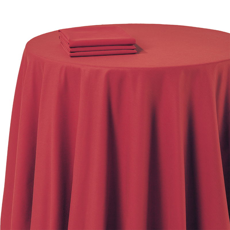 Serviette de table chintz rouge 60 x 60 cm ignifugée M1