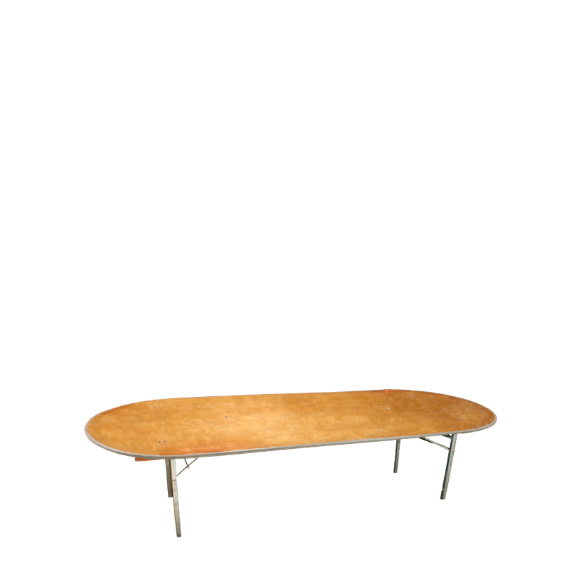 Table ovale enfants 100 x 200 cm H 52 cm