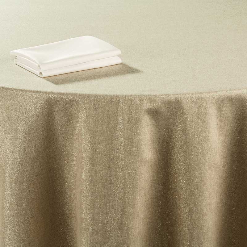 Nappe Dubaï doré 210 x 210 cm