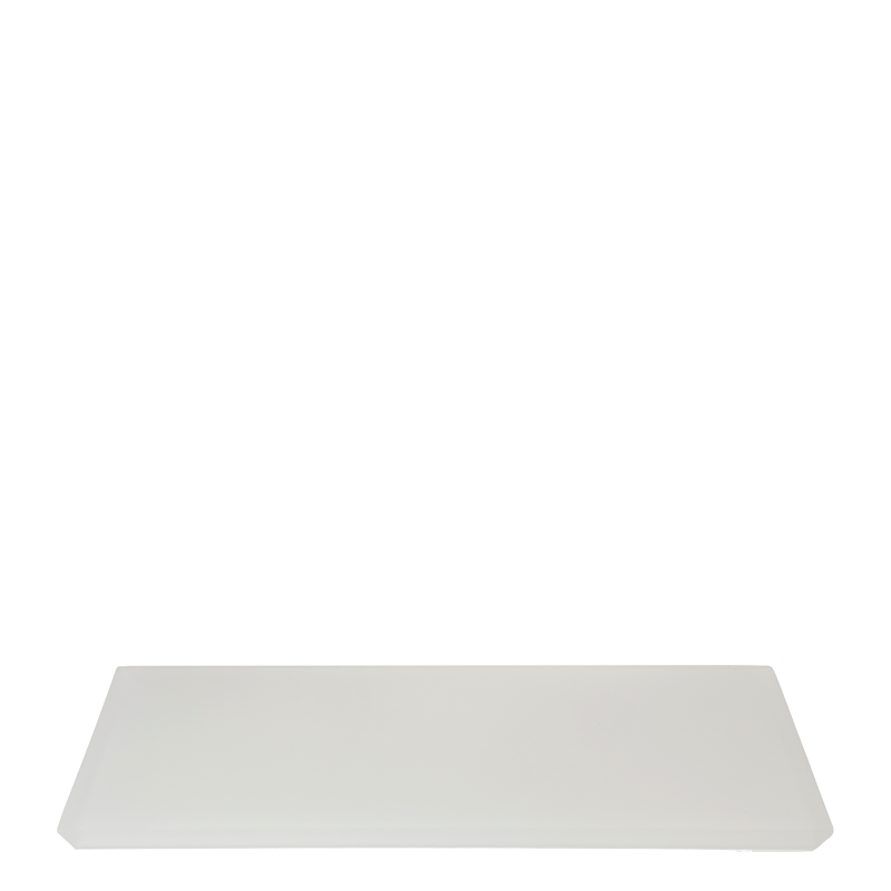 Tablett aus Kunstharz weiss 30 x 40 cm