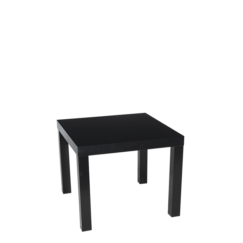 Table basse noire 55 x 55 cm H 45 cm