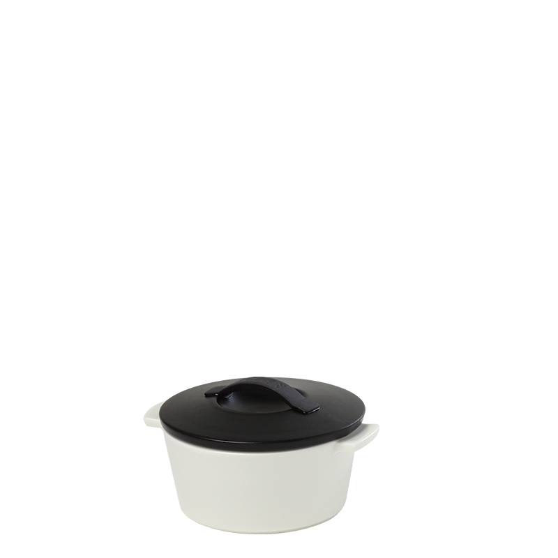 Cocotte black and white Ø 10 cm 20 cl