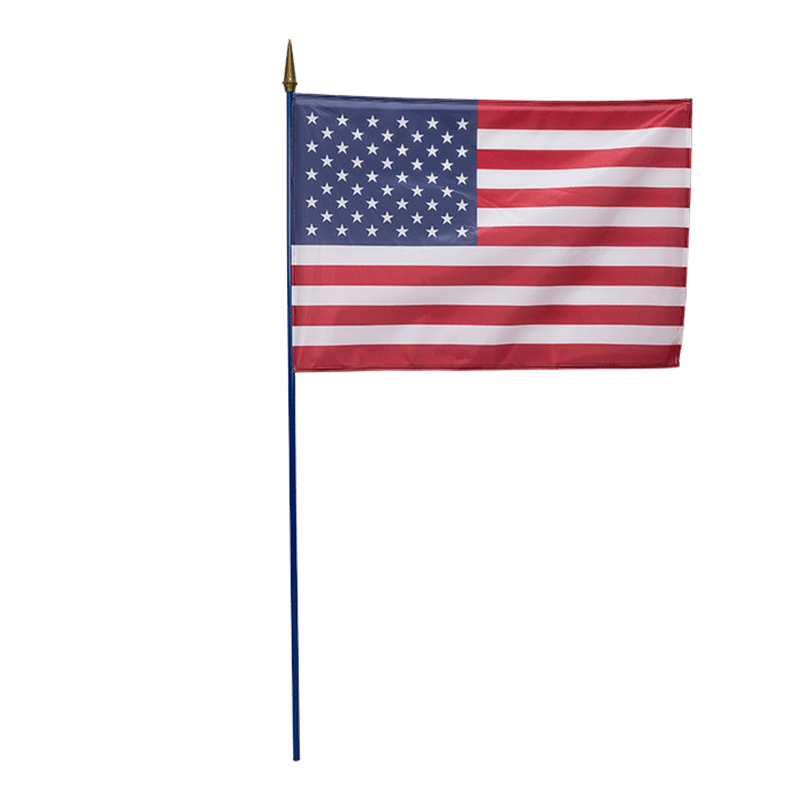 Vermietung USA Fahne 60 x 90 cm auf Stange - Options