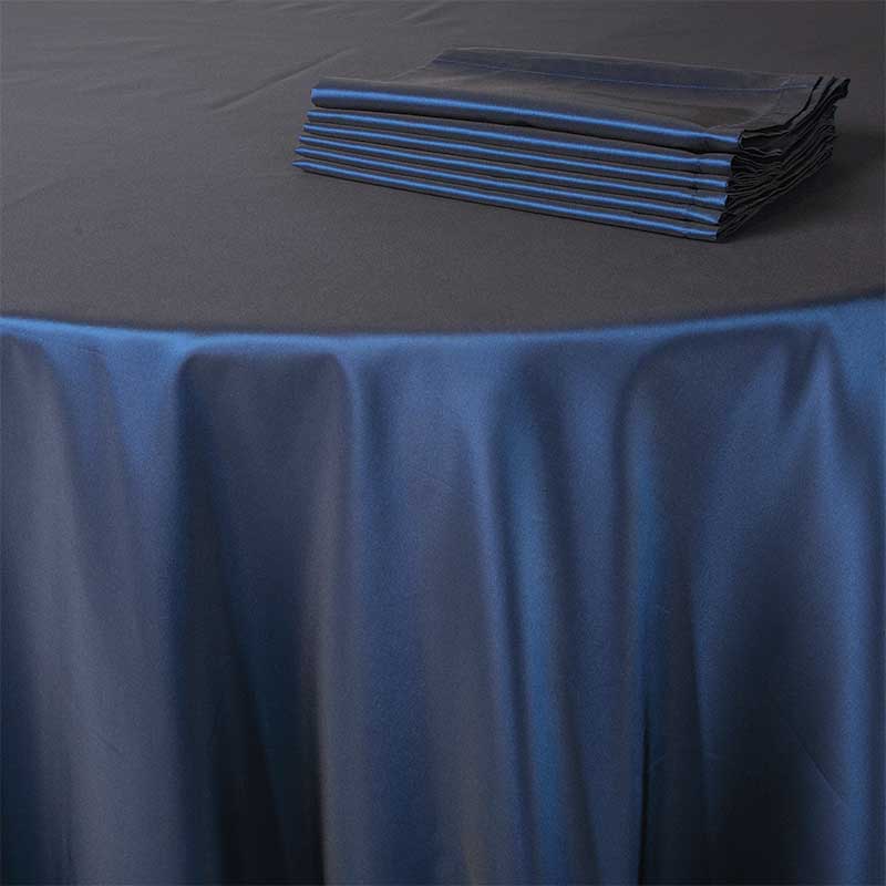 Nappe Toscane bleu nuit 280 x 600 cm