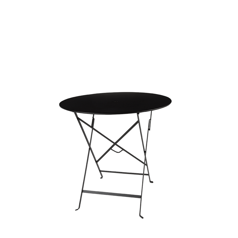 Table Trocadéro ronde noire Ø 77 cm H 74 cm