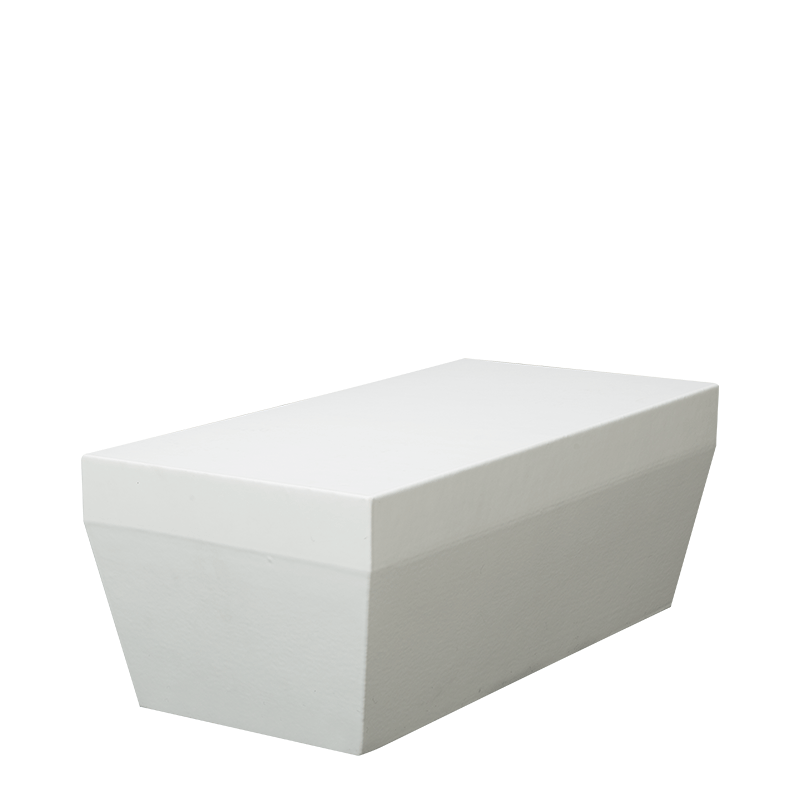 Banquette Lounge Pool blanc 80 x 40 cm H 30 cm