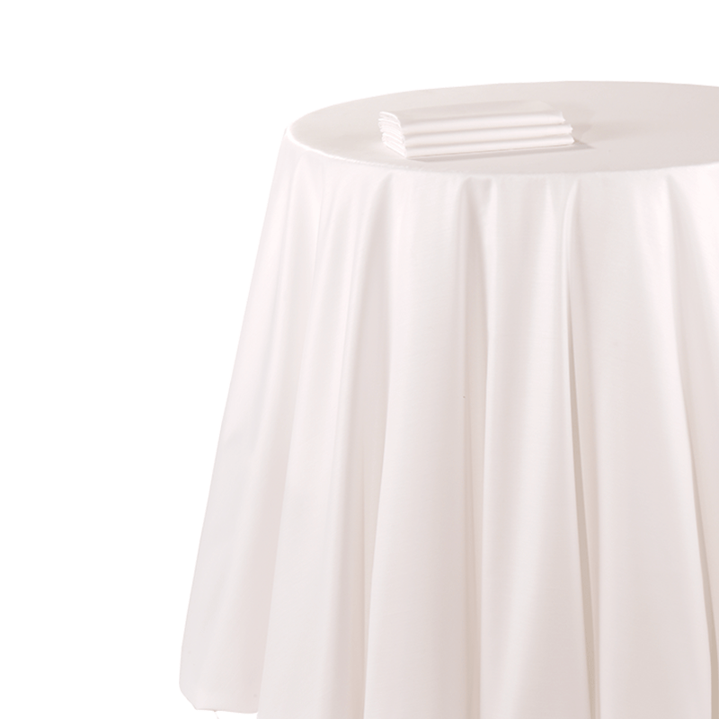 Nappe chintz blanc 310 x 310 cm ignifugée M1