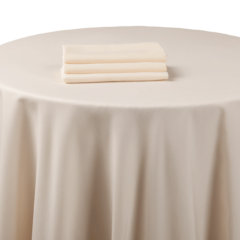 Tischtuch Chintz beige 310 x 310 cm feuerschutzbehandelt