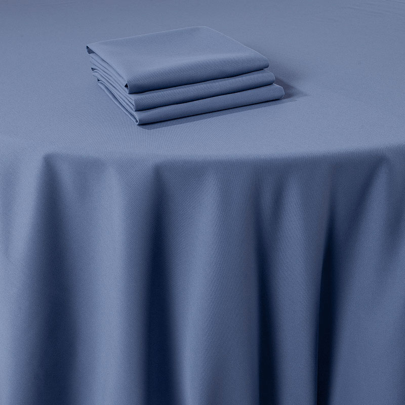 Nappe Marjorie bleu 310 x 310 cm ignifugée M1