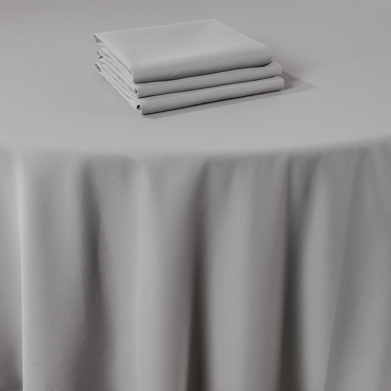 Nappe Marjorie gris 290 x 400 cm ignifugée M1