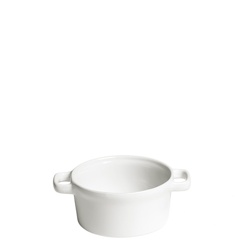 Cocotte individuelle blanche Ø 10 cm 25 cl