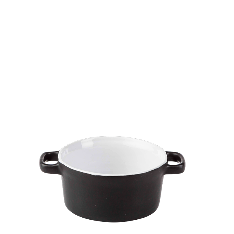 Cocotte individuelle noire Ø 10 cm 25 cl