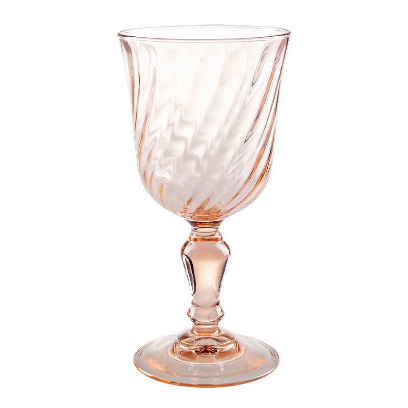Glas / Stielglas Vintage rosa  22 cl