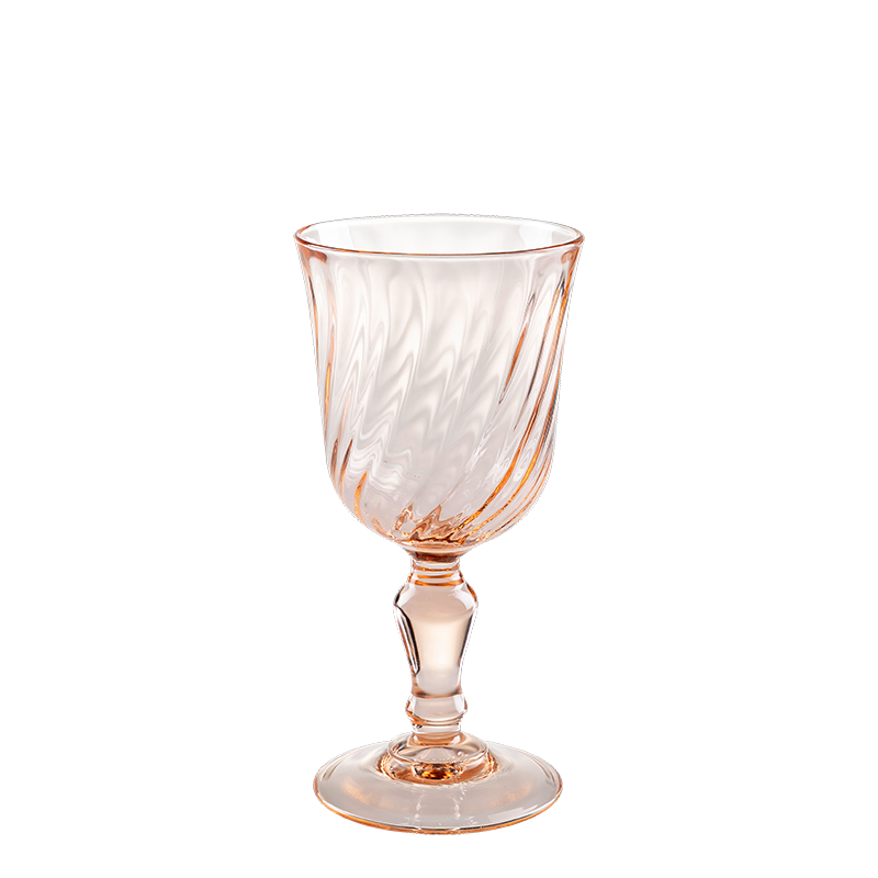Glas / Stielglas Vintage rosa 14 cl