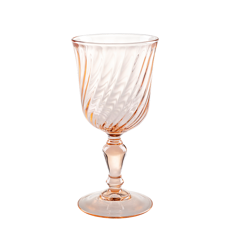 Glas / Stielglas Vintage rosa 18 cl