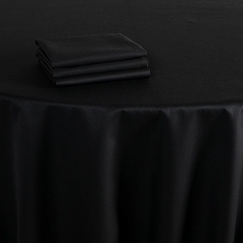 Tischtuch Marjorie schwarz 210 x 210 cm feuerschutzbehandelt