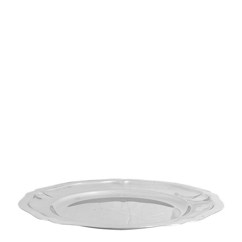 Platte rund Vintage Inox Ø 27-35 cm