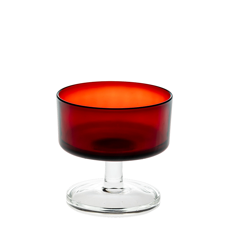 Champagnerkelch Vintage Schweden rot 10 cl