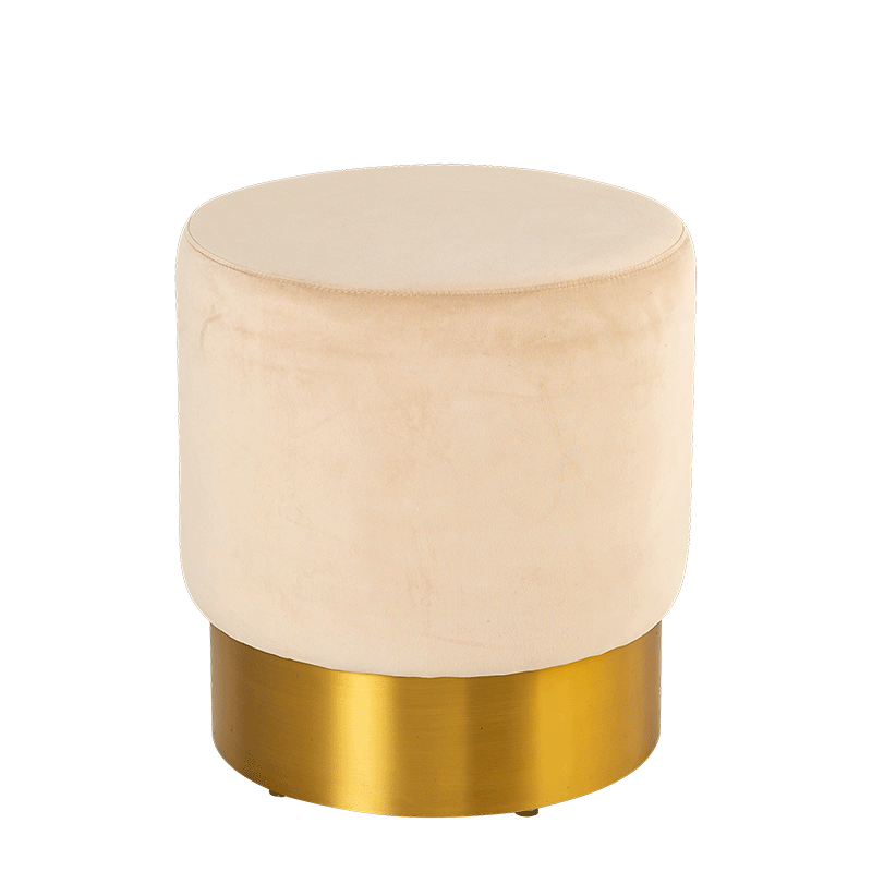 Hocker Belle Epoque beige Ø 40 cm H 42 cm