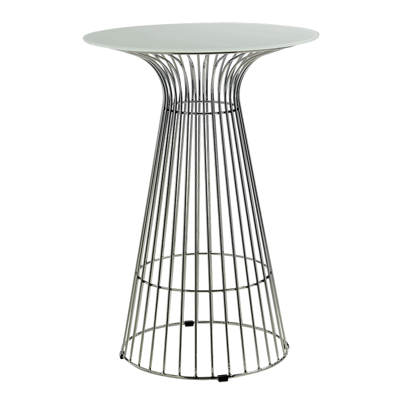 Stehtisch Filo Stahl Platte weiss H 104 cm Ø 65 cm