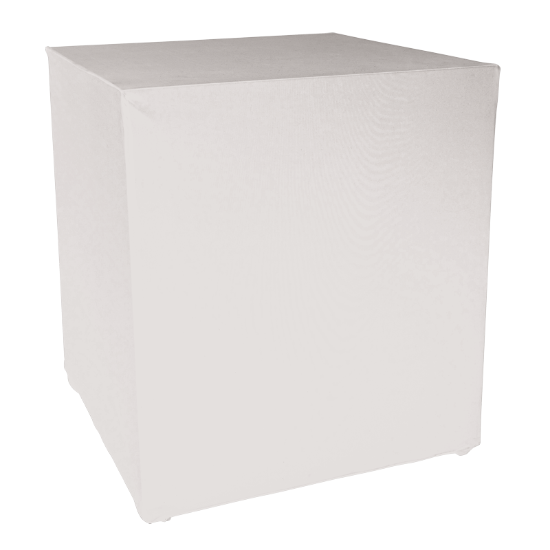 Buffet Cube houssé 3 faces 100 x 100 cm H 109 cm
