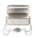 Chafing-Dish Silber L 30 B 15 H 27 cm mit Brenner