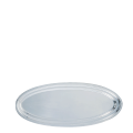 Platte oval Silber 35 x 80 cm