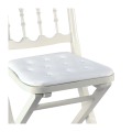 Chaise Napoléon III blanche pliante