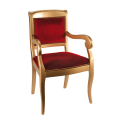 Fauteuil Napoléon III rouge