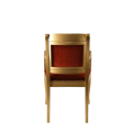 Fauteuil Napoléon III rouge