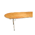 Tisch oval 100 x 200 cm