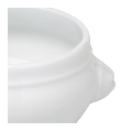 Mini bol tête de lion blanc Ø 6 cm H 5,5 cm 8 cl