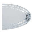 Platte oval Silber 30 x 70 cm