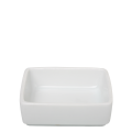 Mini-Platte quadratisch weiss 6,5 x 6,5 cm H 3 cm 4 cl