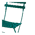 Chaise Trocadéro verte