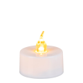 LED-Kerze bernstein Ø 3,6 cm (Brenndauer - 8-10h) mit Batterie