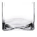 Support de plat en verre 23 x 23 cm H 30 cm