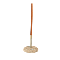 Parasol Louisiane écru 300 x 300 cm + socle granit Ø 50 cm