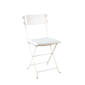 Chaise Trocadéro blanche avec assise et dossier blanc