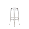 Tabouret Cristal transparent H 75 cm