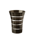 Becher Pfingstrose schwarz Ø 8,5 cm H 11 cm 28 cl