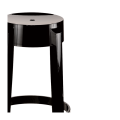 Barstuhl Cristal schwarz H 75 cm