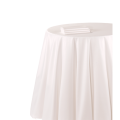 Tischläufer Chintz weiss 50 x 270 cm feuerfest