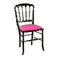 Stuhl Napoleon III schwarz Delhi fuchsia